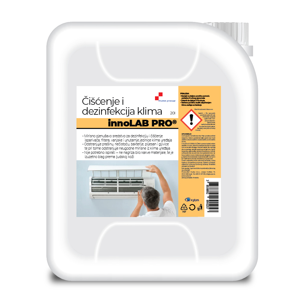 INNOLAB SREDSTVO ZA ČIŠĆENJE I DEZINFEKCIJU KLIMA 20LIT - cover