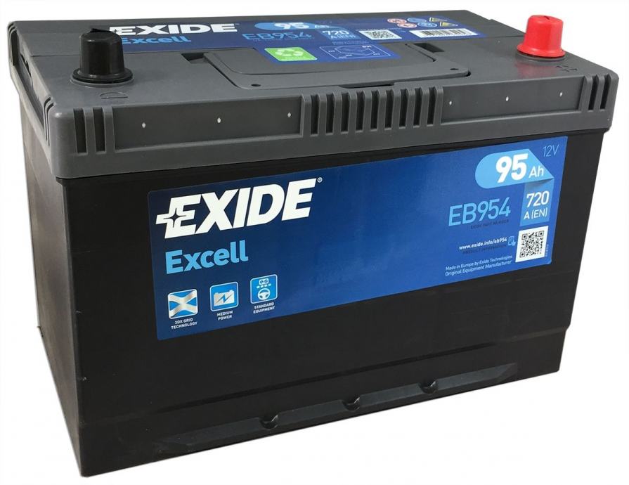 Akumulator EXIDE Excell 12/95Ah EB954 - cover