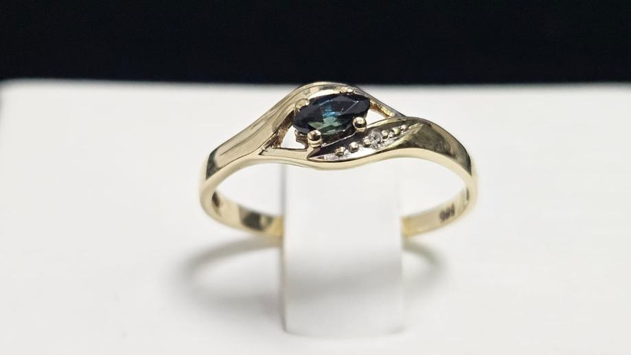 ZLATNI PRSTEN 14K 1,71G S DIJAMANTOM 0,005CT/ R1, RATE - cover