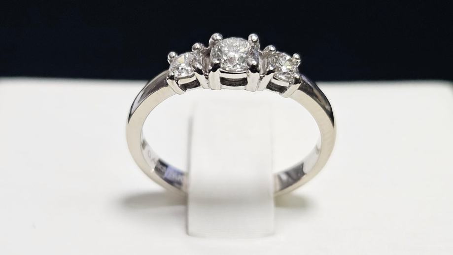 ZLATNI PRSTEN 14K 2,59G S DIJAMANTIMA 0,44CT/ R1, RATE - cover
