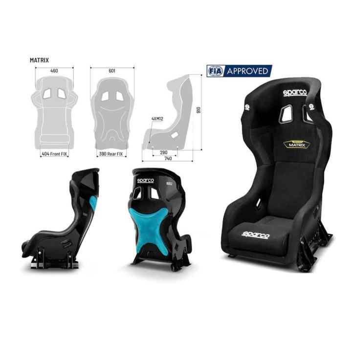 SPARCO MATRIX FIBERGLASS TRKACE SJEDALO - cover
