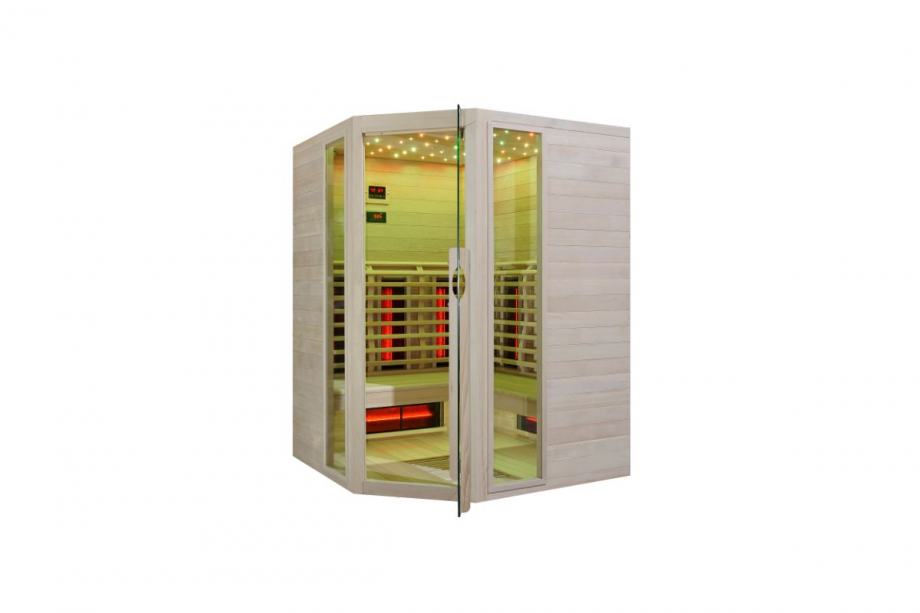 IR SAUNA kutna – full spectrum + karbonski grijači 150x150x200 - cover