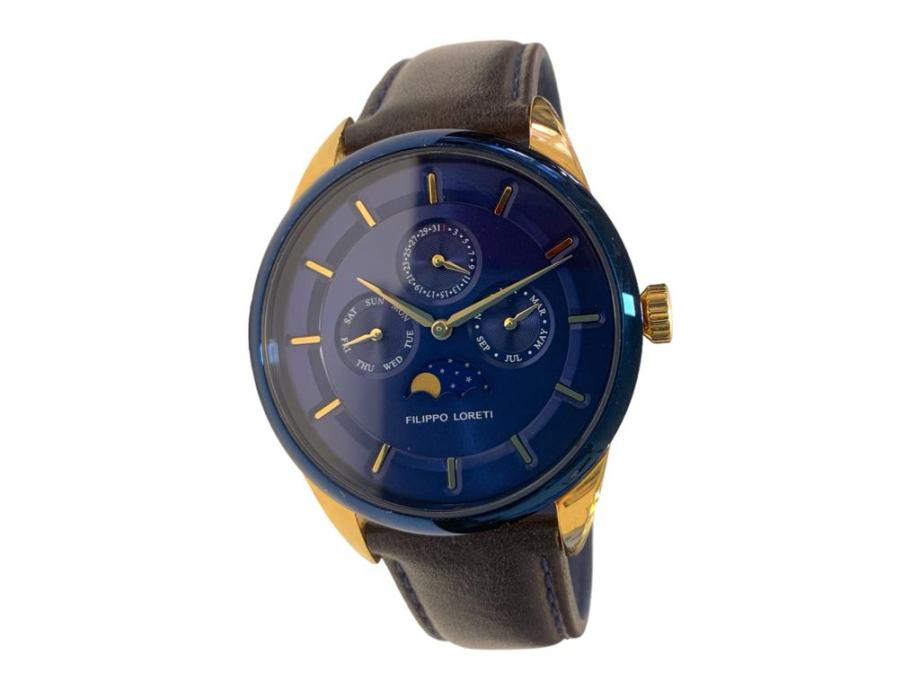 RUČNI SAT FILIPPO LORETI MOONPHASE BLUE GOLD V4104 - 40mm / R1, RATE - cover