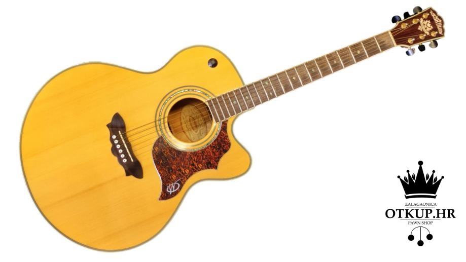ELEKTRO-AKUSTIČNA GITARA WASHBURN CUMBERLAND J28SCE/NAT / R1, RATE - cover