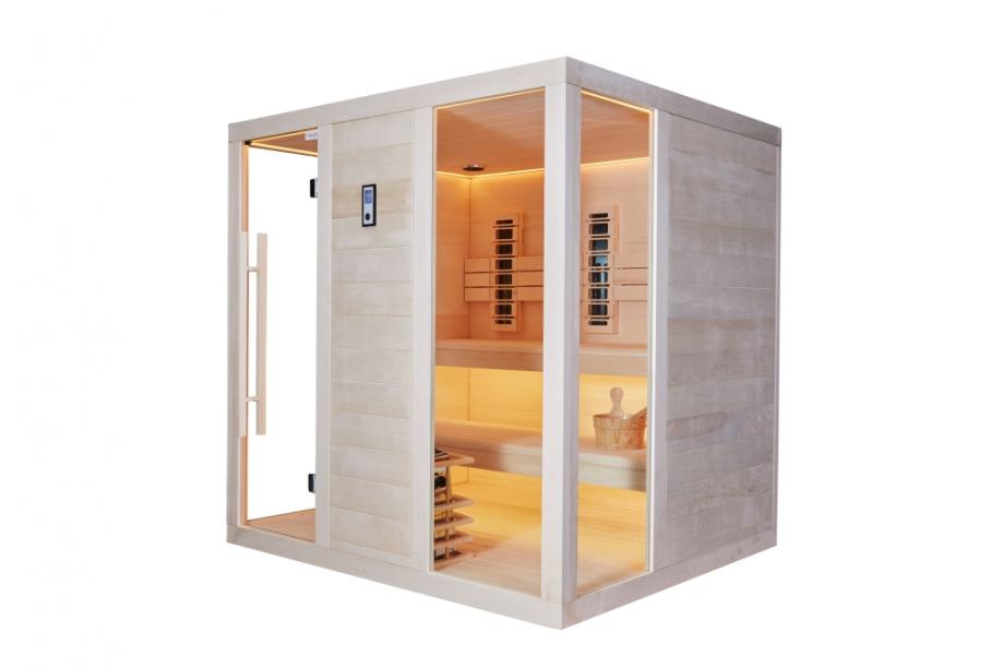 Kombinirana SAUNA – 210 x 180 x 210 – ELITE – Aspen - cover