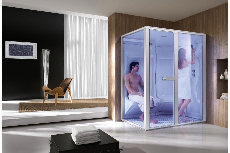 Parna sauna STANDARD – dimenzije 1606 mm x 1306 mm x 2100 mm - cover