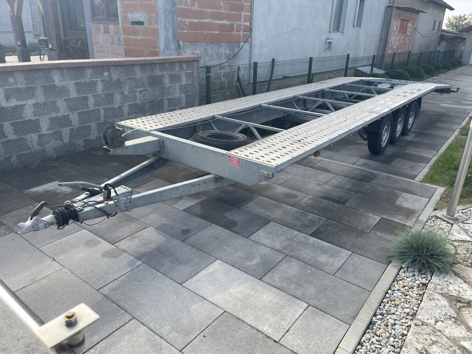 Niewiadow 3500 kg - prikolica za prijevoz 2 automobila, 3 osovine... , 2018 god. - cover