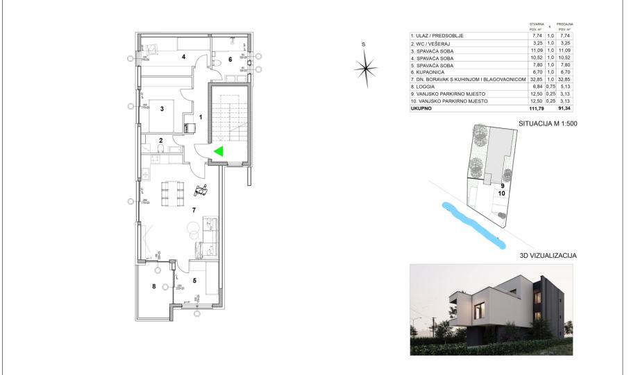 Stan: Samobor,Centar 111.79 m2, novogradnja-ključ u ruke (prodaja) - cover