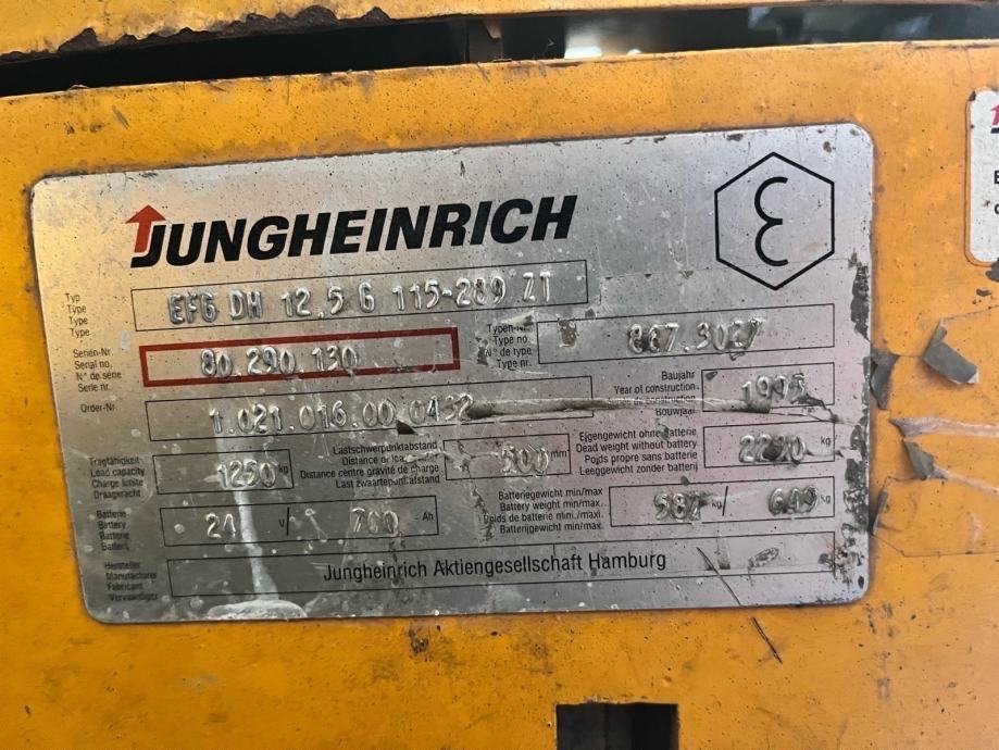 Regalni električni viličar JUNGENRICH - cover