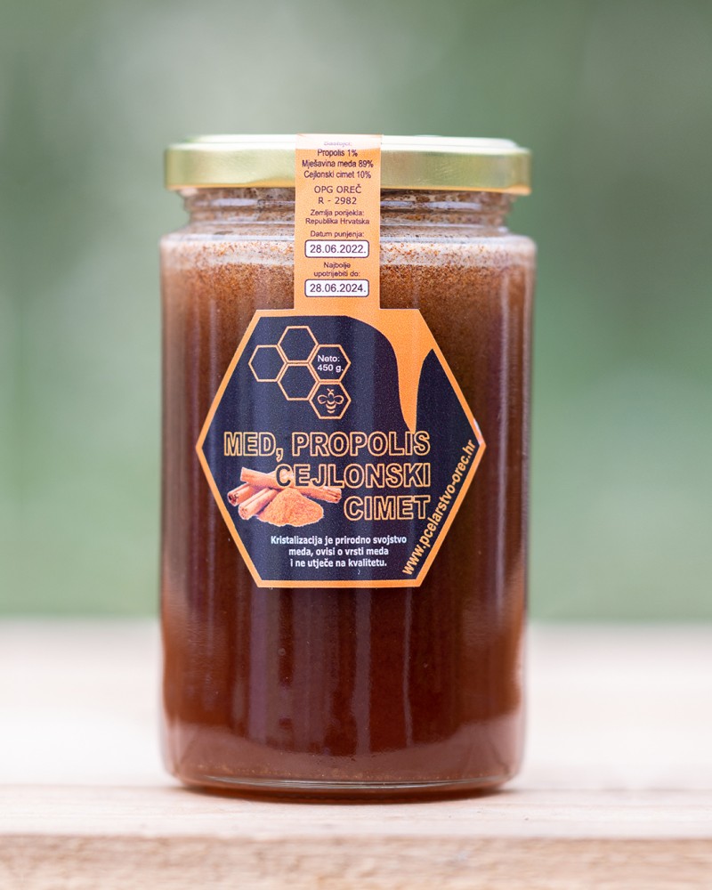PROIZVOD NA BAZI MEDA BAGREMA I CEJLONSKOG CIMETA 450g - cover