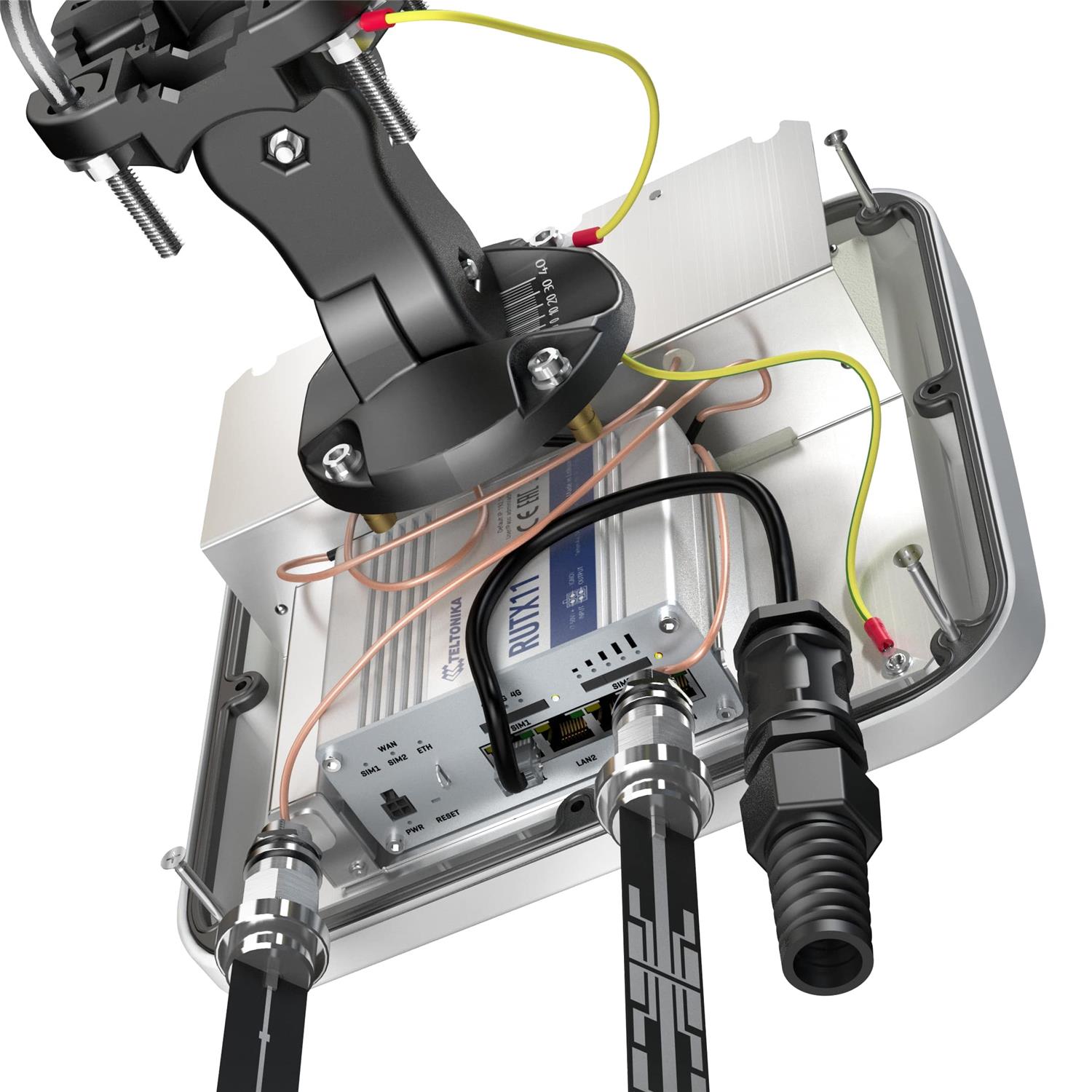 TELTONIKA Router 4G (CAT 6) Industrijski Dual SIM WiFi 4x100Mb port - cover