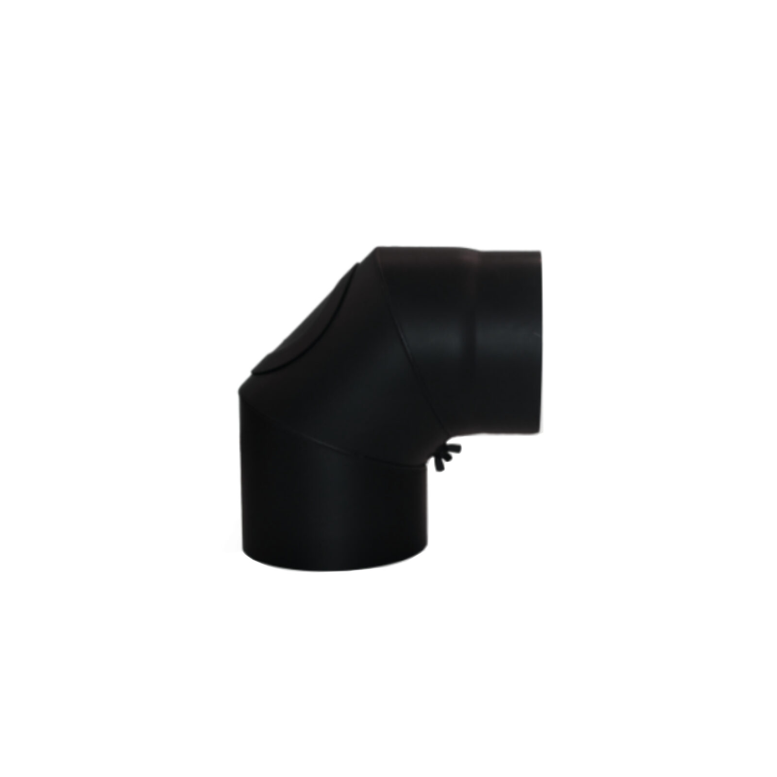 CENTROMETAL Dimovodno koljeno fi 80,90C CentroPelet (INOX crno) - cover