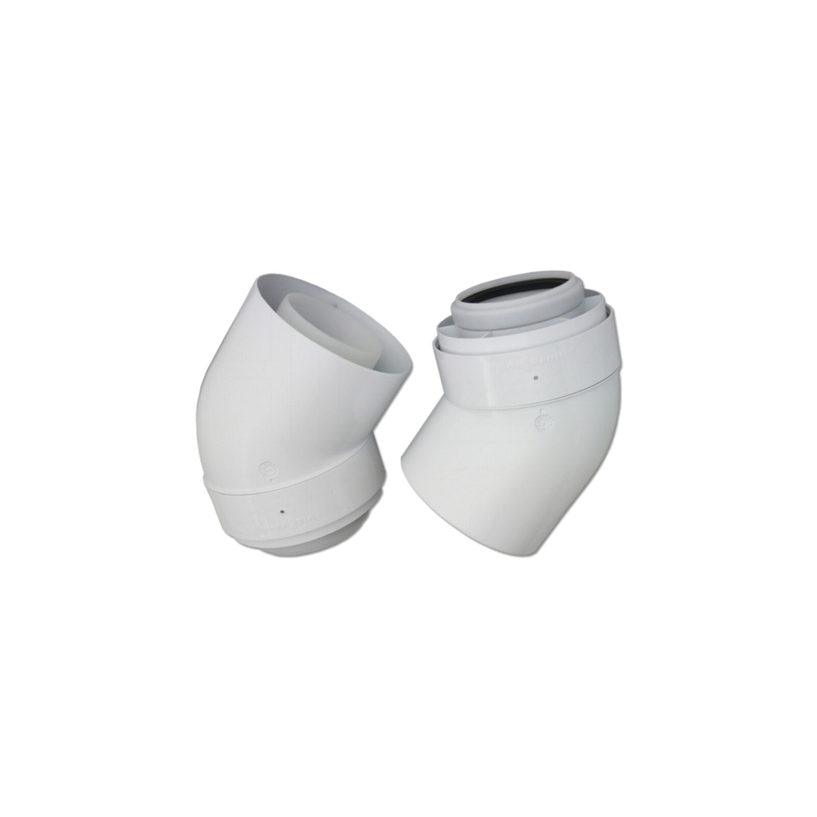 VIESSMANN Dimovodno koljeno AZ-luk 45 stupnjeva D=60/100 (2 kom) - cover