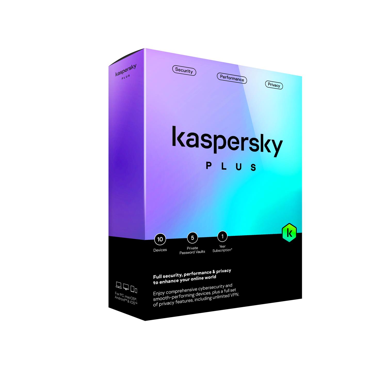 Kaspersky Plus 1dv 1y - cover