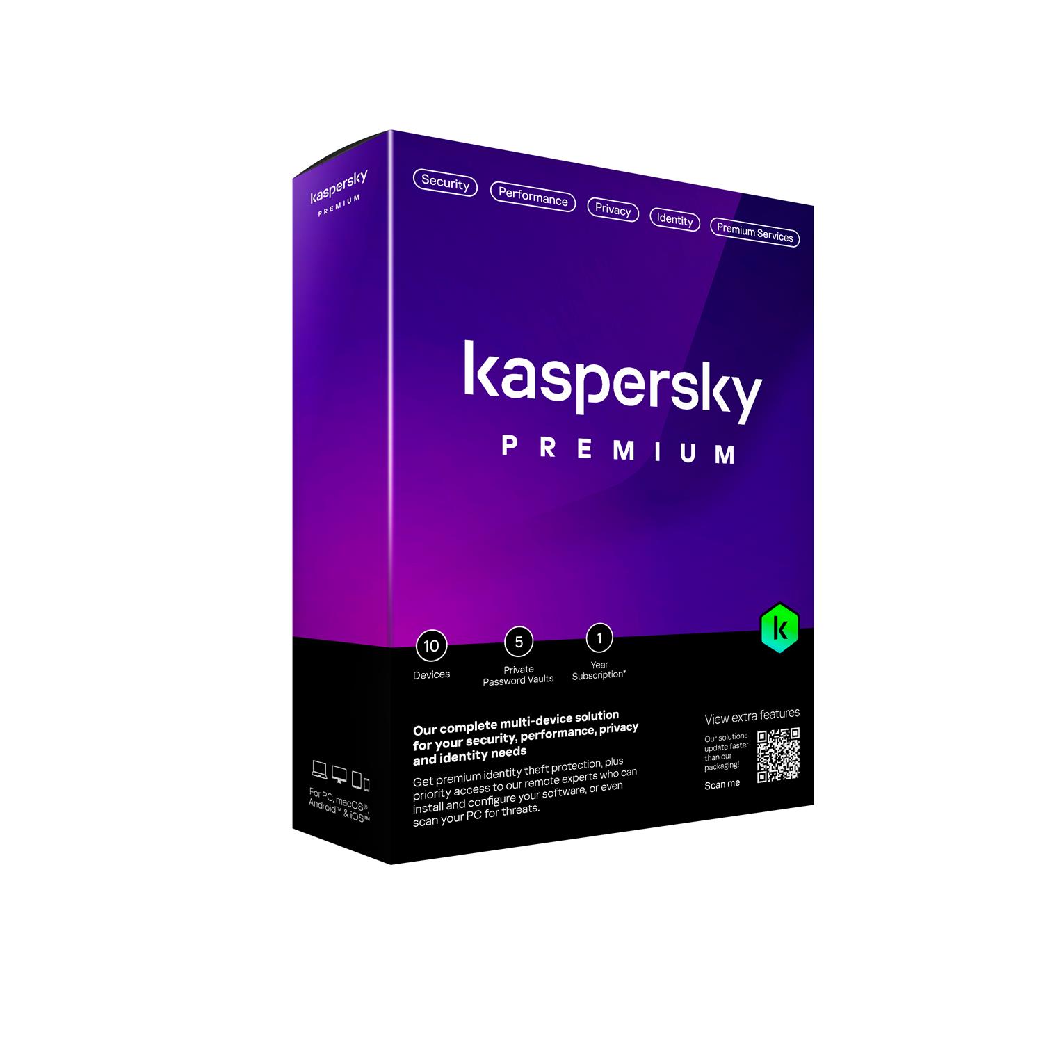Kaspersky Premium 1dv 1y - cover