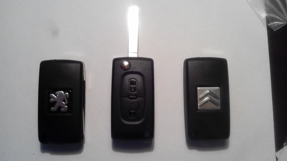 CITROEN-PEUGEOT rezervni ključ sa daljinskim - cover