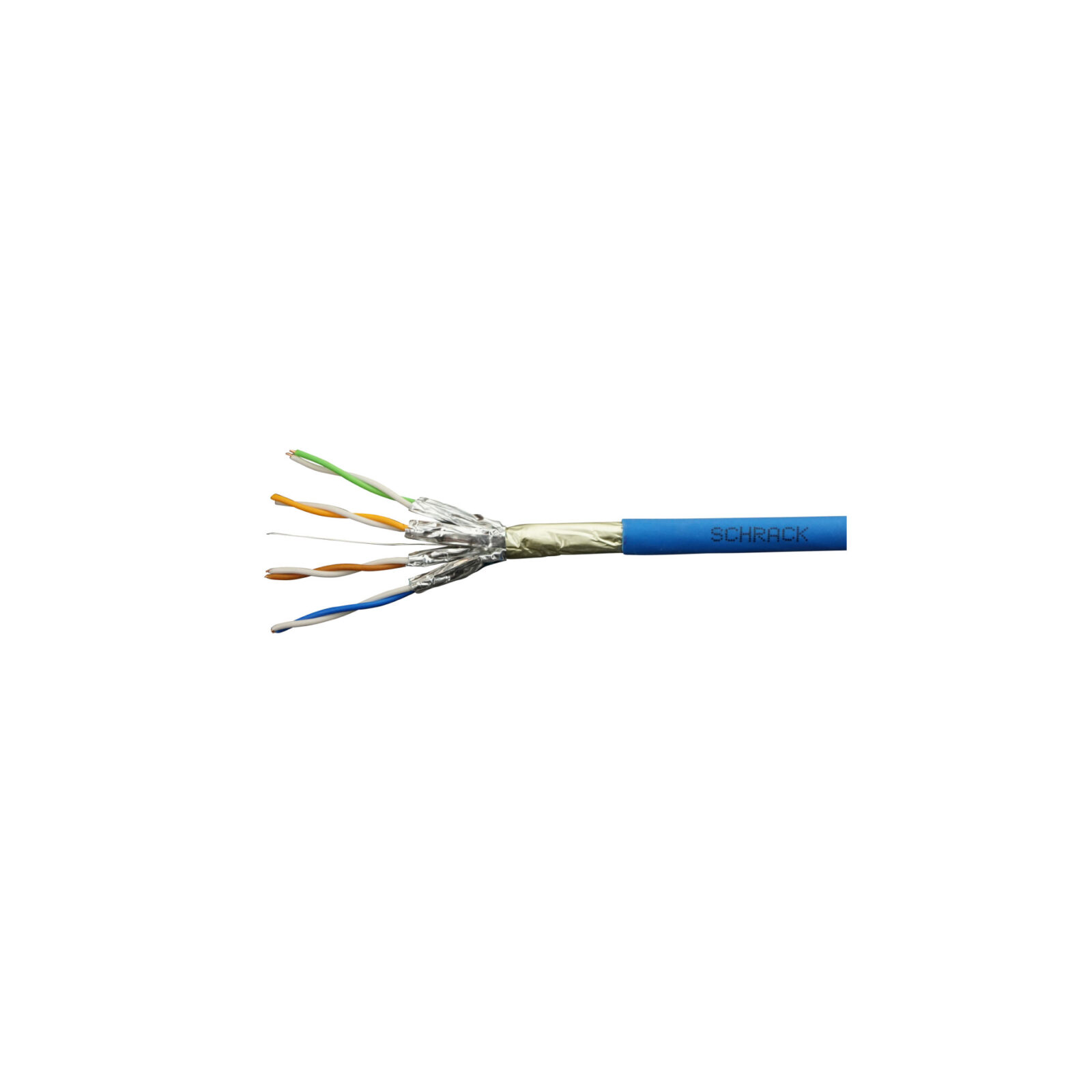 Schrack kabel F/FTP inst. kabel cat.6a,4x2xAWG23/1.500MHz,LS0H, Dca, plavi - cover