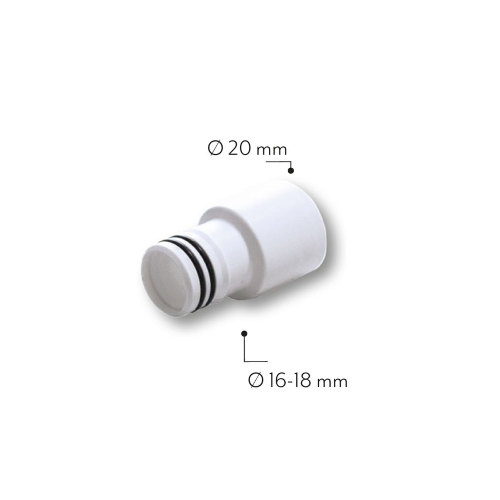 VECAMCO Prijelaz ravni sa fi 20mm na 16-18mm - cover