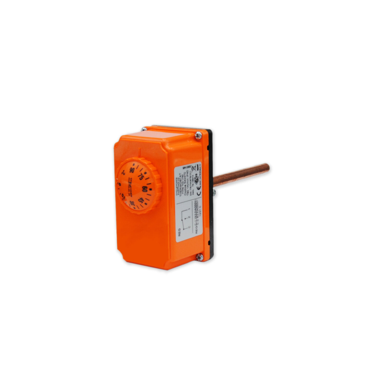 CROVERG TG Termostat uronski 1/2, L=100, 0-90 C - cover