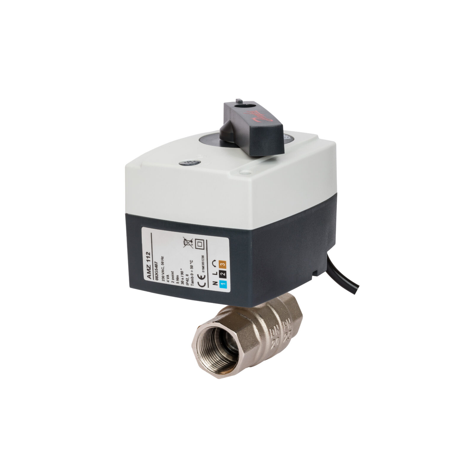 DANFOSS Ventil kuglasti s pogonom,on/off 230V, Kvs=123, 30 s/90st, 5/4"Rp AMZ112 - cover