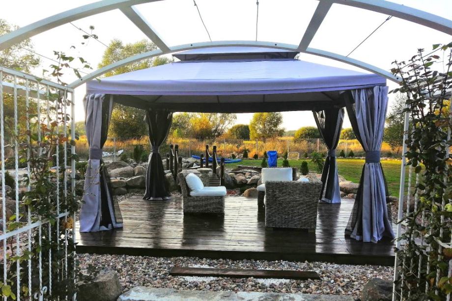 SJENICA - PAVILJON, ŠATOR 4 × 3 m, PROFI PAVILJON + ZAVJESE 10 CM STUP - cover