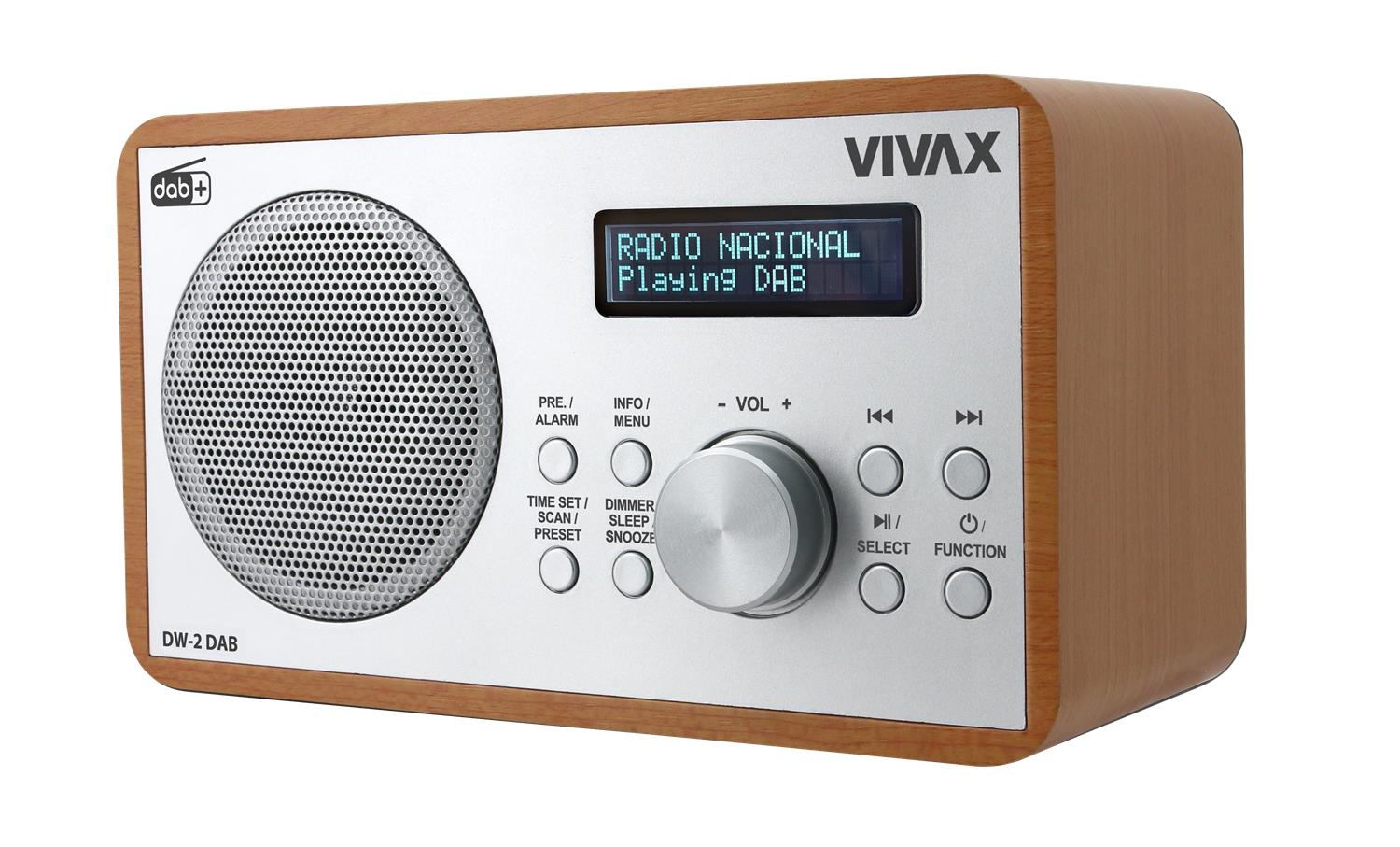 VIVAX VOX RADIO DW-2 DAB BROWN - cover