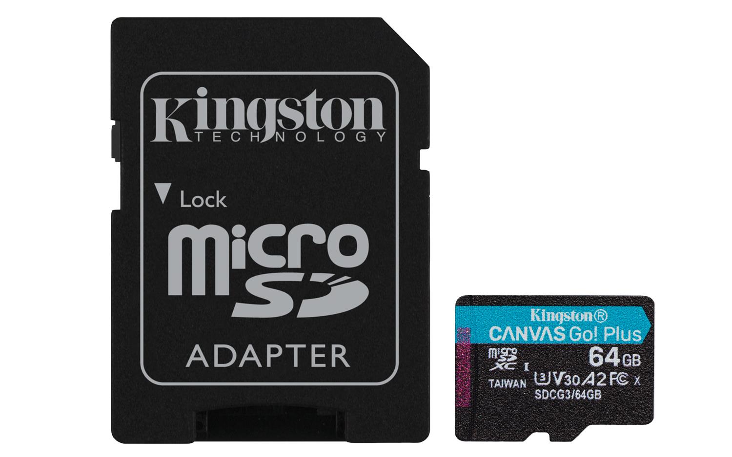 MEM SD MICRO 64GB Canvas Go! Plus + ADP - cover