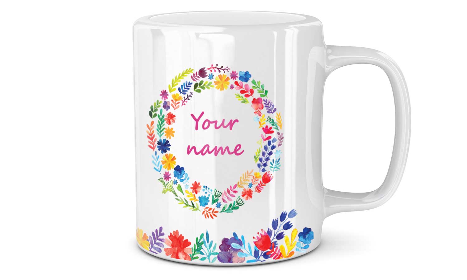 Šalica Floral custom name - SA096 - cover