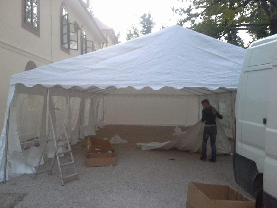 ŠATOR 5 x 10 M, novo, PVC 500 g/m2, economy NAJJEFTINIJE - cover