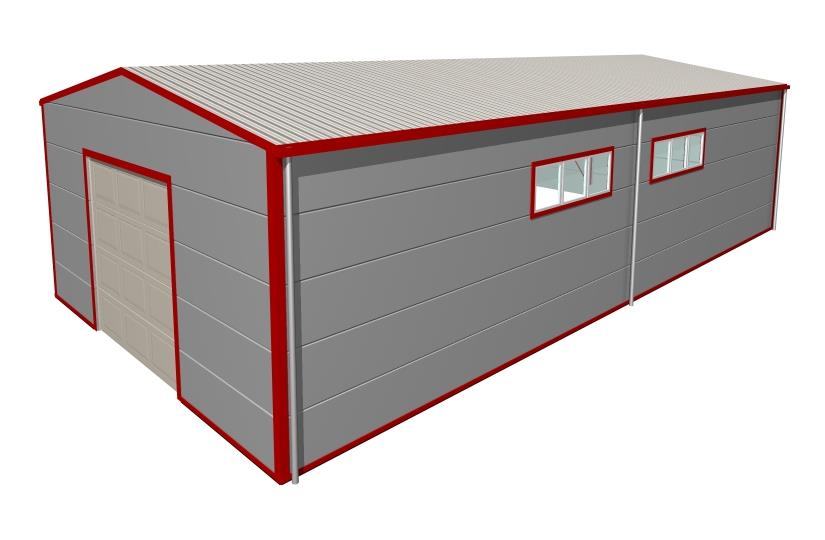 Montažna čelična hala 20x10 metara, korisne visine 4,5 m - cover