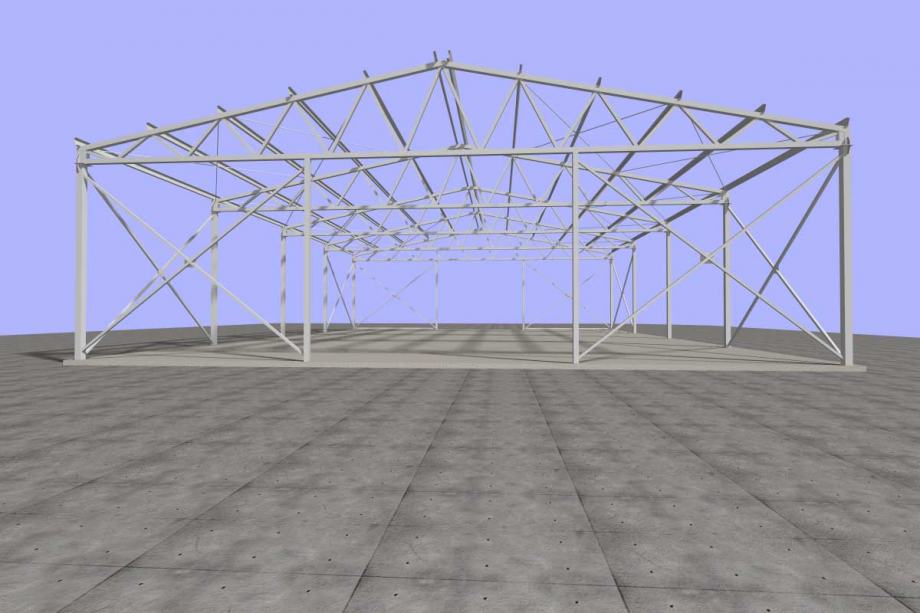 Montažna čelična hala 20x15 metara, korisne visine 4,0 m - cover