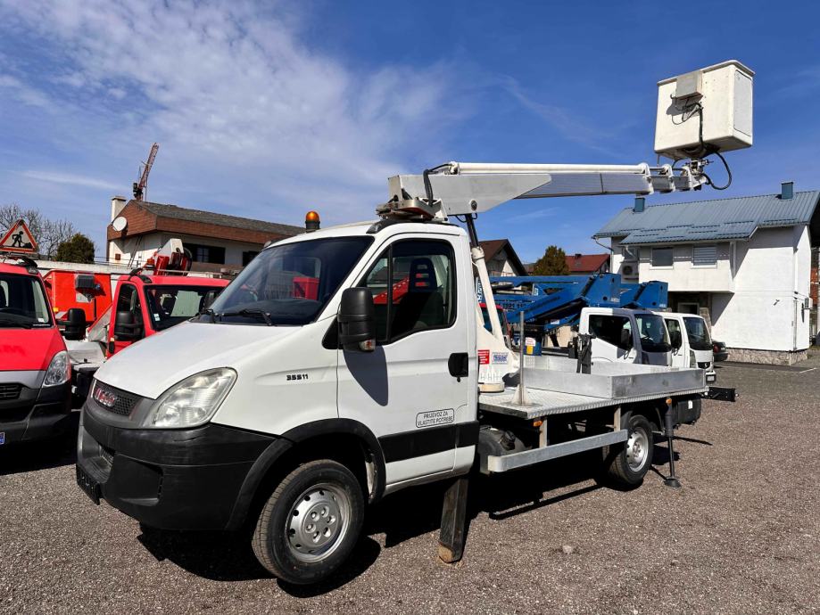 Auto košara Multitel 160 ALU DS na vozilu Iveco - cover