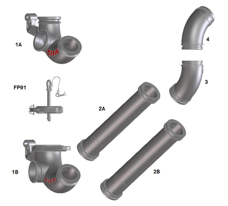 Kompletan cjevovod za mixer pumpu Cifa MK 28 - cover