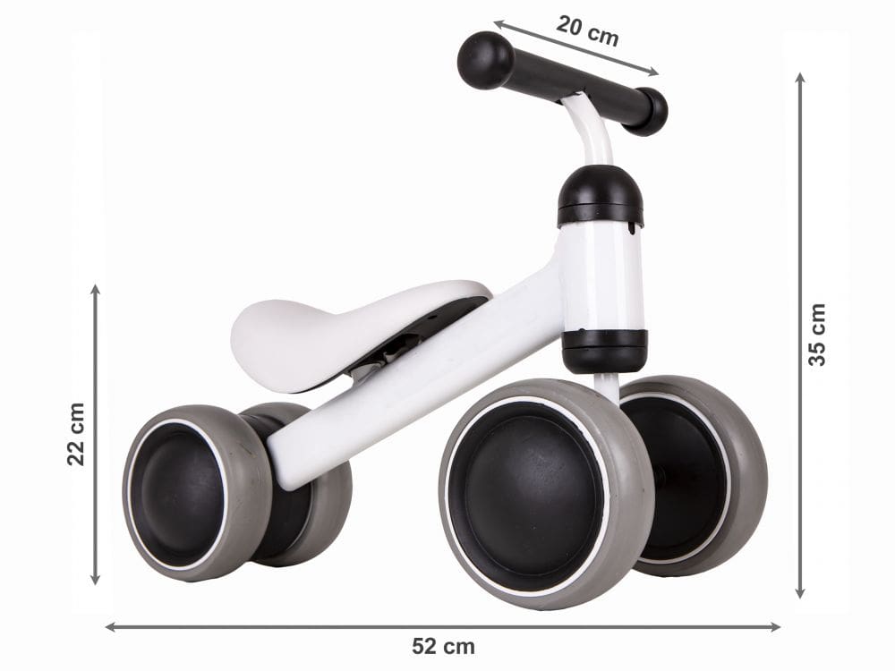 Bicikl-guralica Ecotoys bijeli - cover