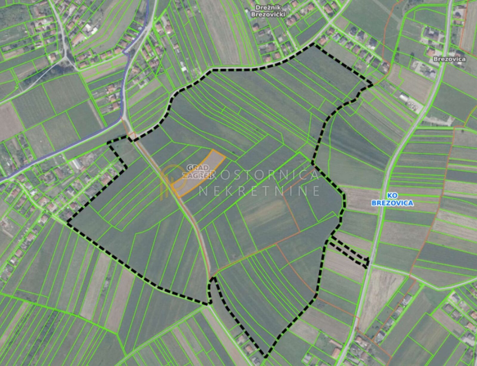 BREZOVICA, građevinska čestica 5.419 m2, stambena namjena - cover