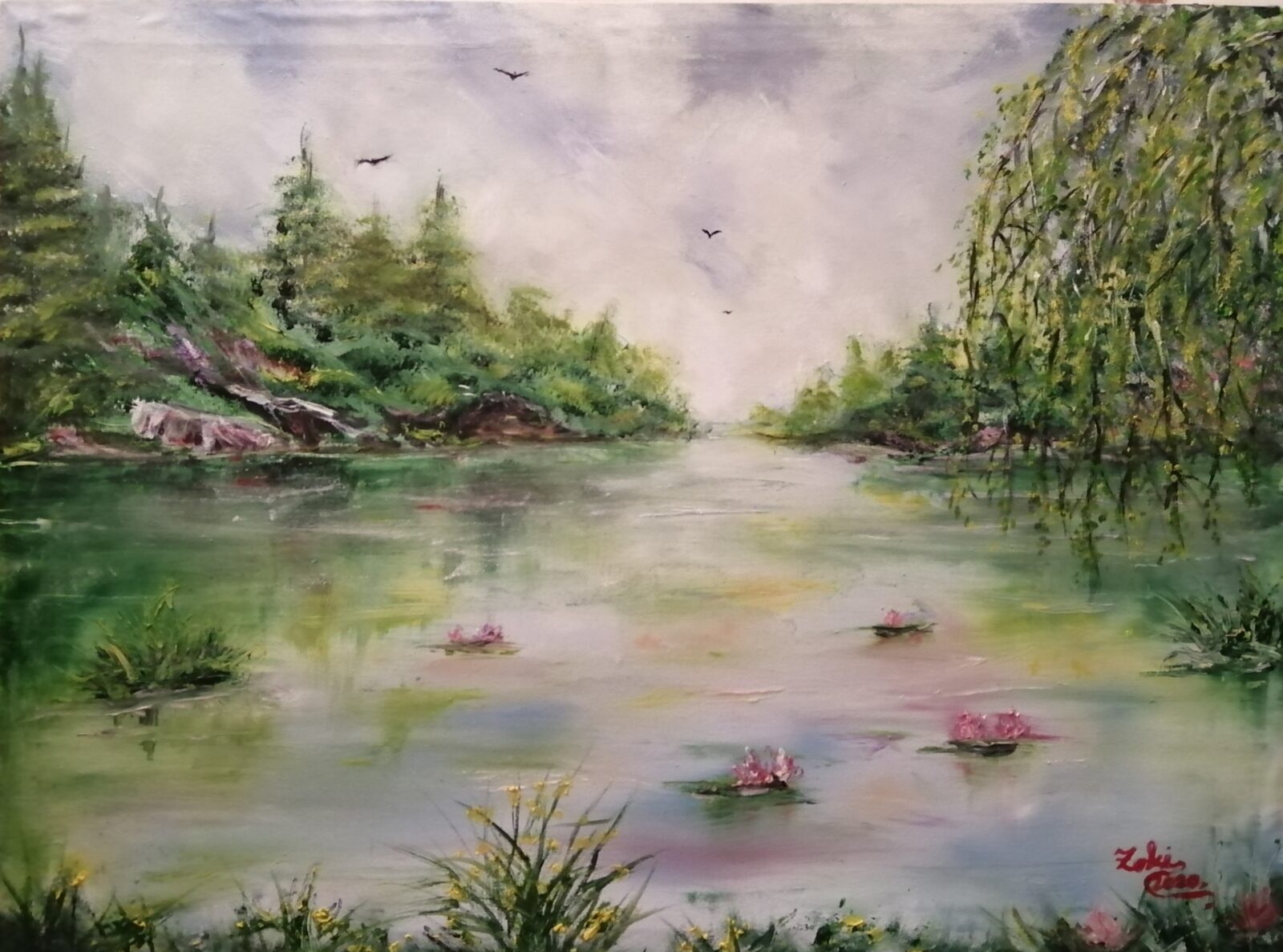 Jezero -Ulje na platnu - cover