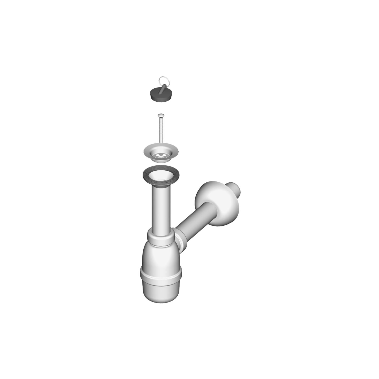 LIV Sifon za umivaonik rešetka fi 60mm, odvod fi 32mm - cover