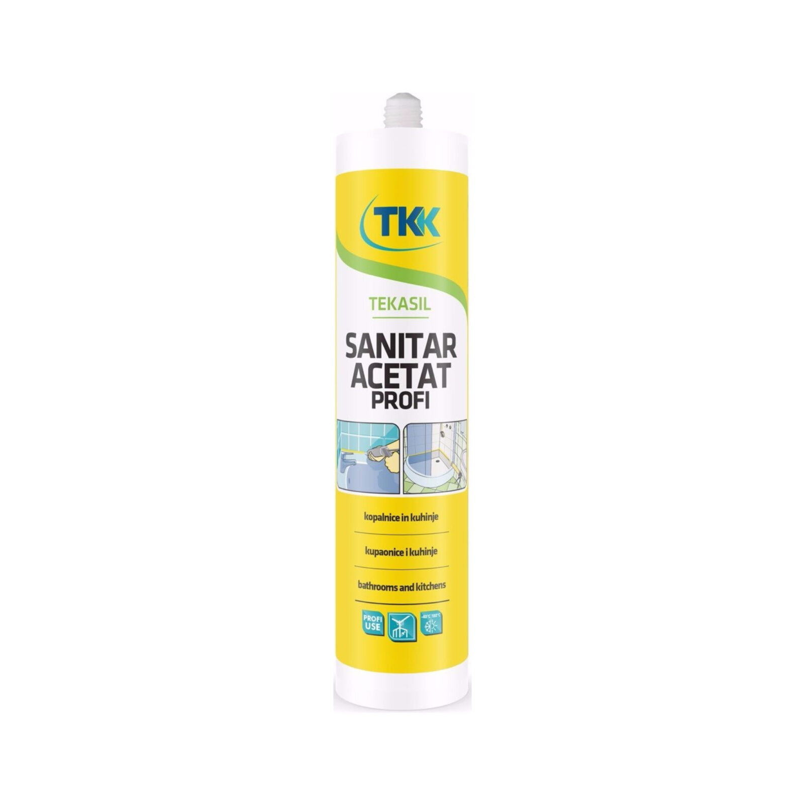 TKK Silikon TEKASIL san.a. PROFI bijeli 300ml SI - cover