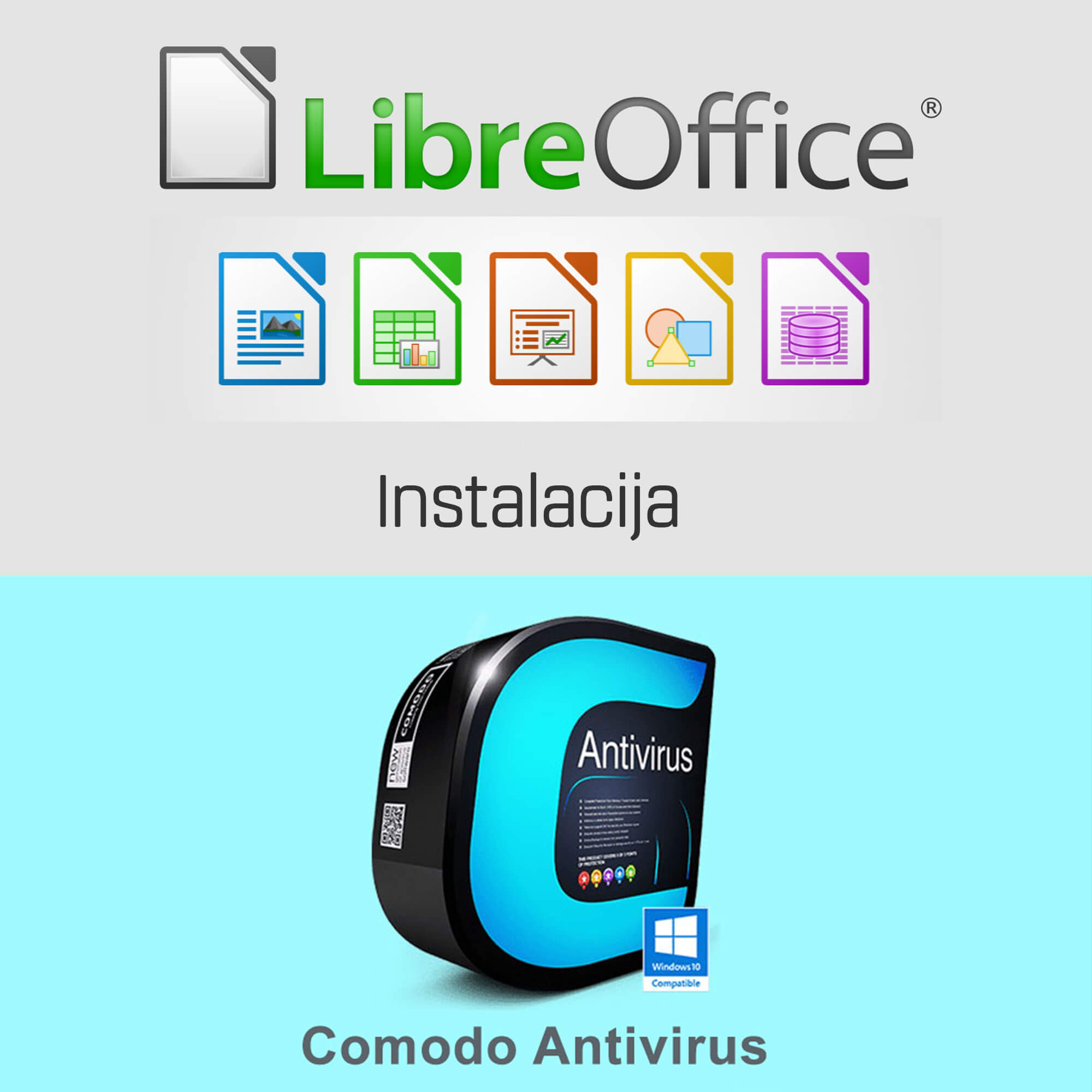 Instalacija Office paketa, Antivirusnog programa - cover