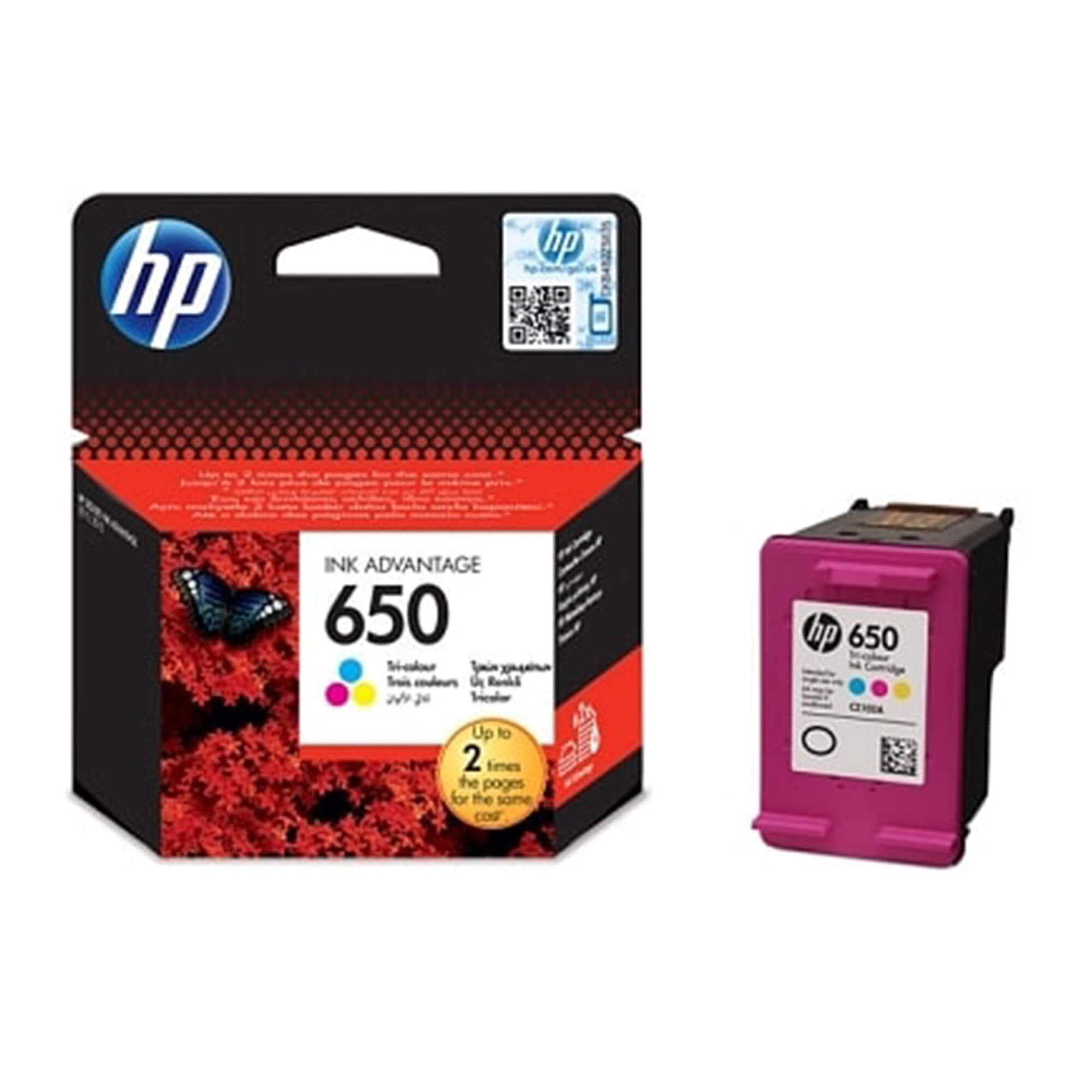 Tinta HP650 - CZ102AE, Trobojna - cover