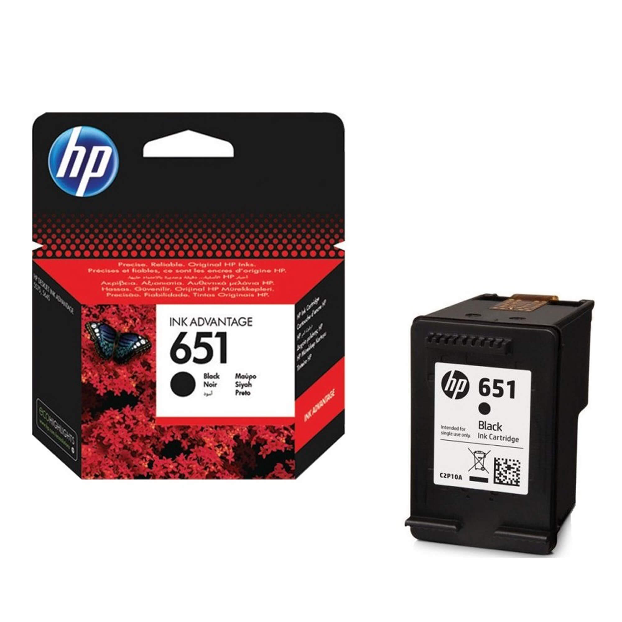 Tinta HP C2P10AE No.651, crna - cover