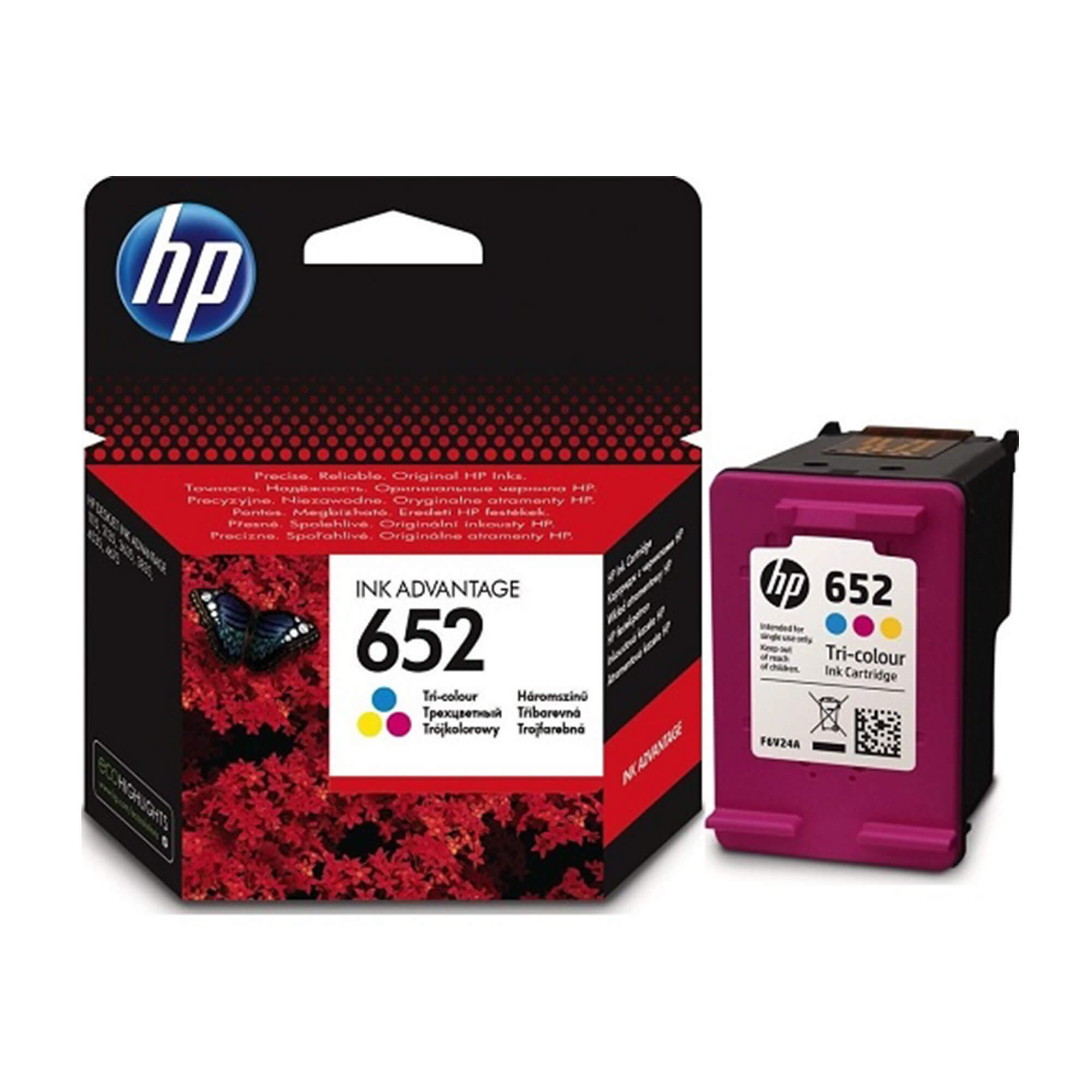 HP 652, F6V24AE tinta u boji - cover