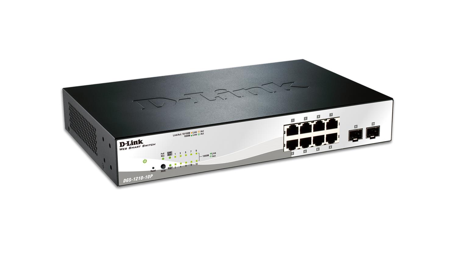 D-Link switch web upravljivi DGS-1210-10P - cover
