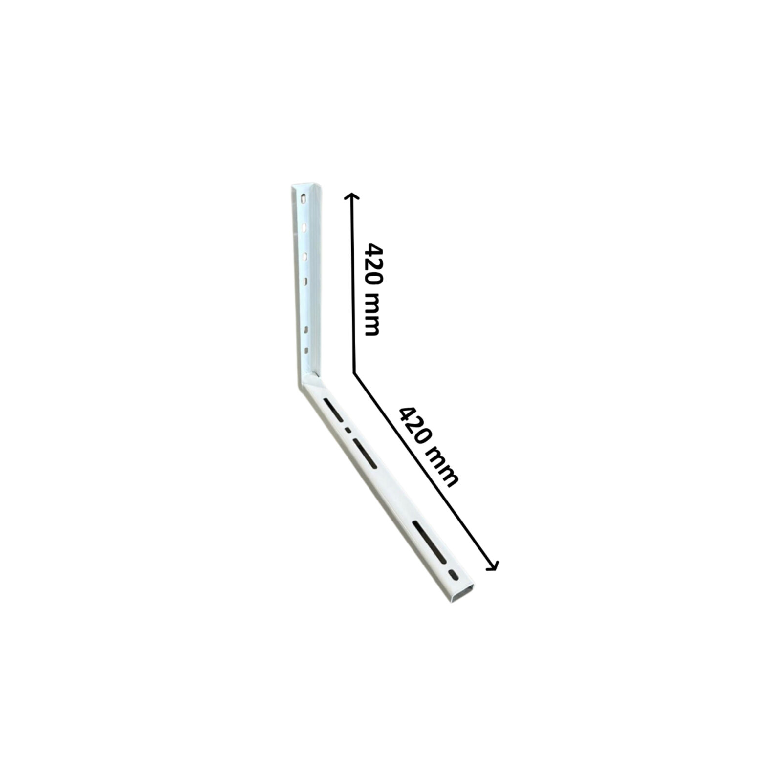 Nosač plastificirano pocinčani mali 42x42 Zn+PL s prorezom - cover