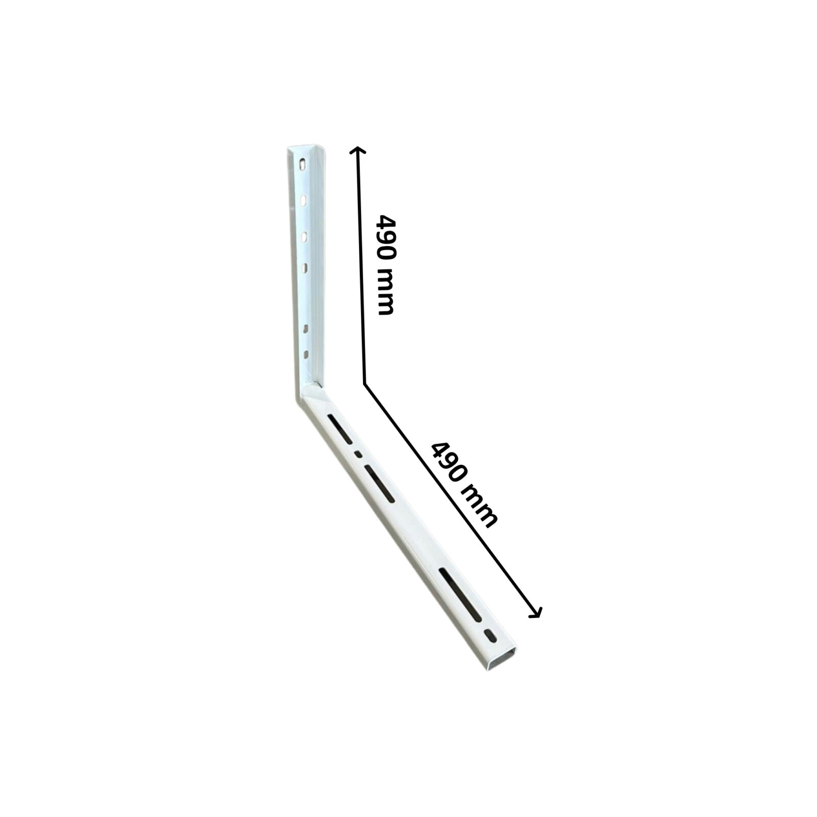 Nosač plastificirano pocinčani srednji 49x49 Zn+PL s prorezom - cover