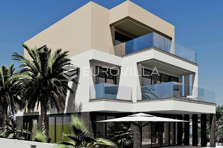 Zadar, Sukošan, moderna villa s bazenom i pogledom na more - cover