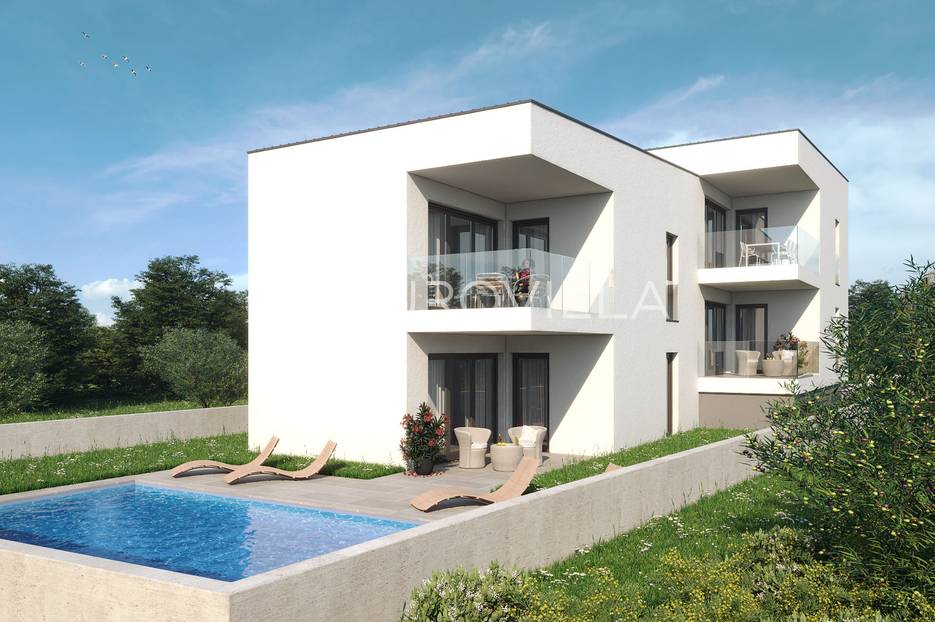 Otok Pašman, Ždrelac, građevinsko zemljište 487m2 sa projektom, 130m od mora - cover