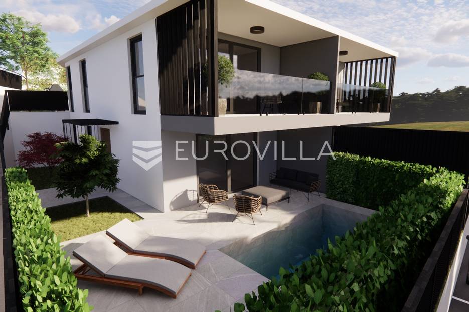 Omišalj - Otok Krk, novogradnja, stan (B) 67,64 m2 s bazenom - cover