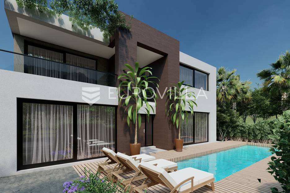 Zadar, Privlaka, villa s bazenom i pogledom na more - cover