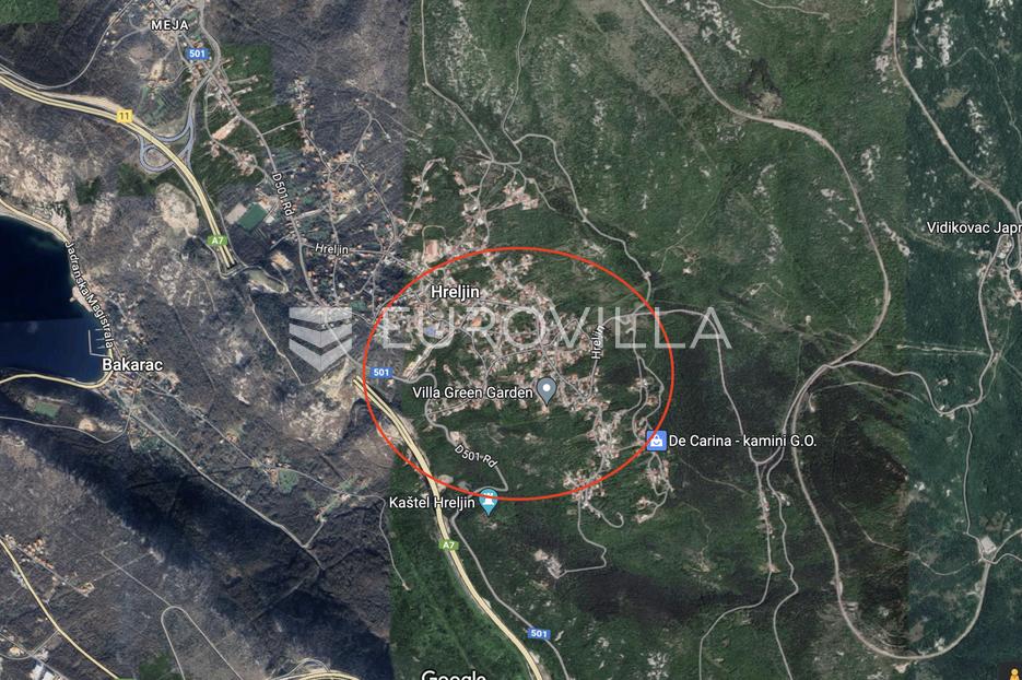 Bakar, Hreljin, građevinsko zemljište 1664 m2 - cover